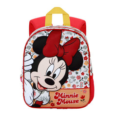 Disney Minnie Mouse Flowered-Elite 3D Backpack, Red