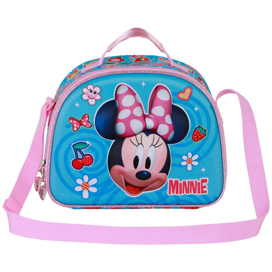 Disney Minnie Mouse Happiness-Borsa Porta Merenda 3D, Blu