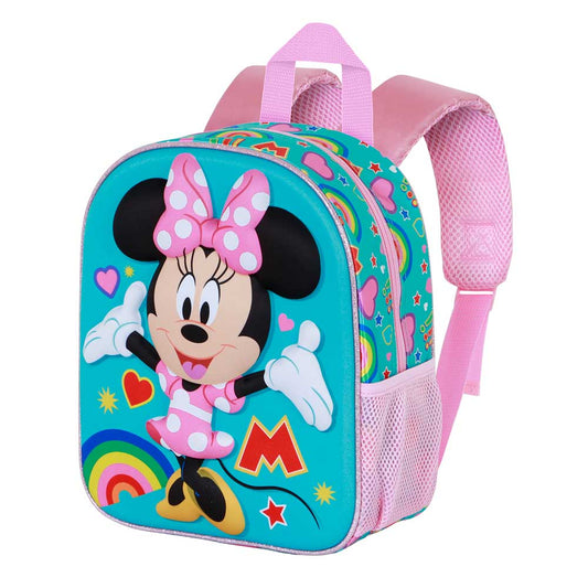 Disney Minnie Mouse Greet-Mochila 3D Elite, Turquesa