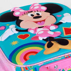 Disney Minnie Mouse Greet-Mochila 3D con Ruedas Pequeña, Turquesa