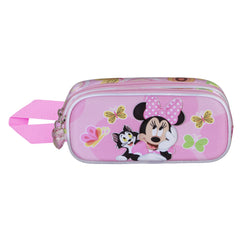Disney Minnie Mouse Kitten-Estuche Portatodo 3D Doble, Rosa