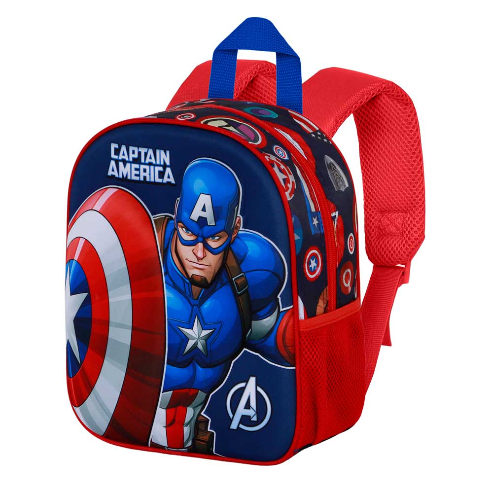 Marvel Captain America Patriot-Zainetto 3D Elite, Multicolore