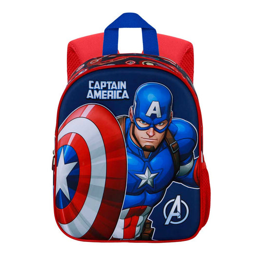Marvel Captain America Patriot-Zainetto 3D Elite, Multicolore