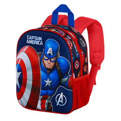 Marvel Captain America Patriot-Zainetto 3D Elite, Multicolore