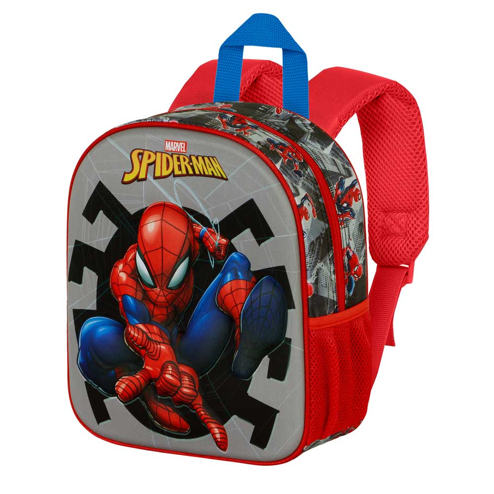 Marvel Spiderman Symbol-Elite 3D Backpack, Grey