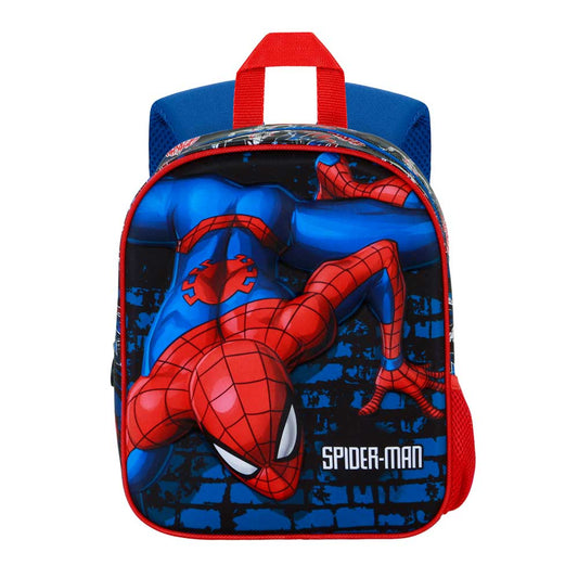 Marvel Spiderman Wall-Mochila 3D Elite, Rojo
