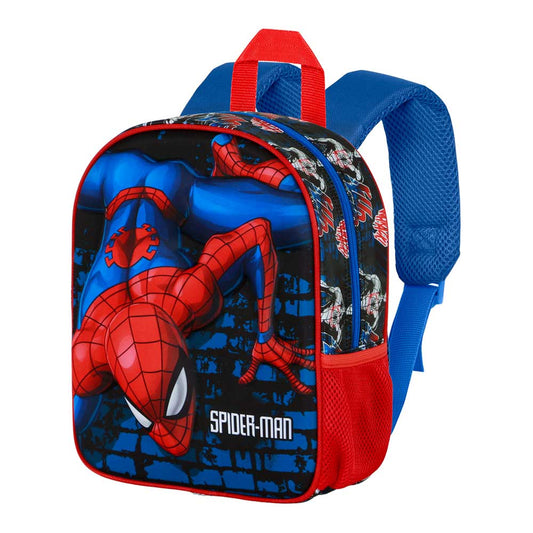 Marvel Spiderman Wall-Mochila 3D Elite, Rojo
