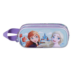 Disney Frozen 2 Spring-Estuche Portatodo 3D Doble, Azul