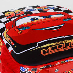 Disney Cars 3 Racer-Mochila 3D con Ruedas Pequeña, Rojo