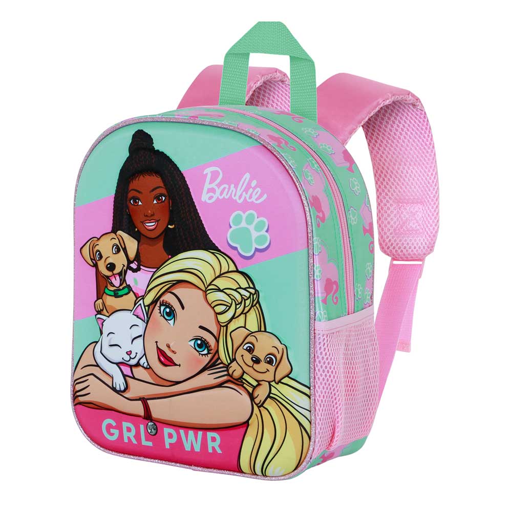 Barbie Pets-Elite 3D Backpack, Pink