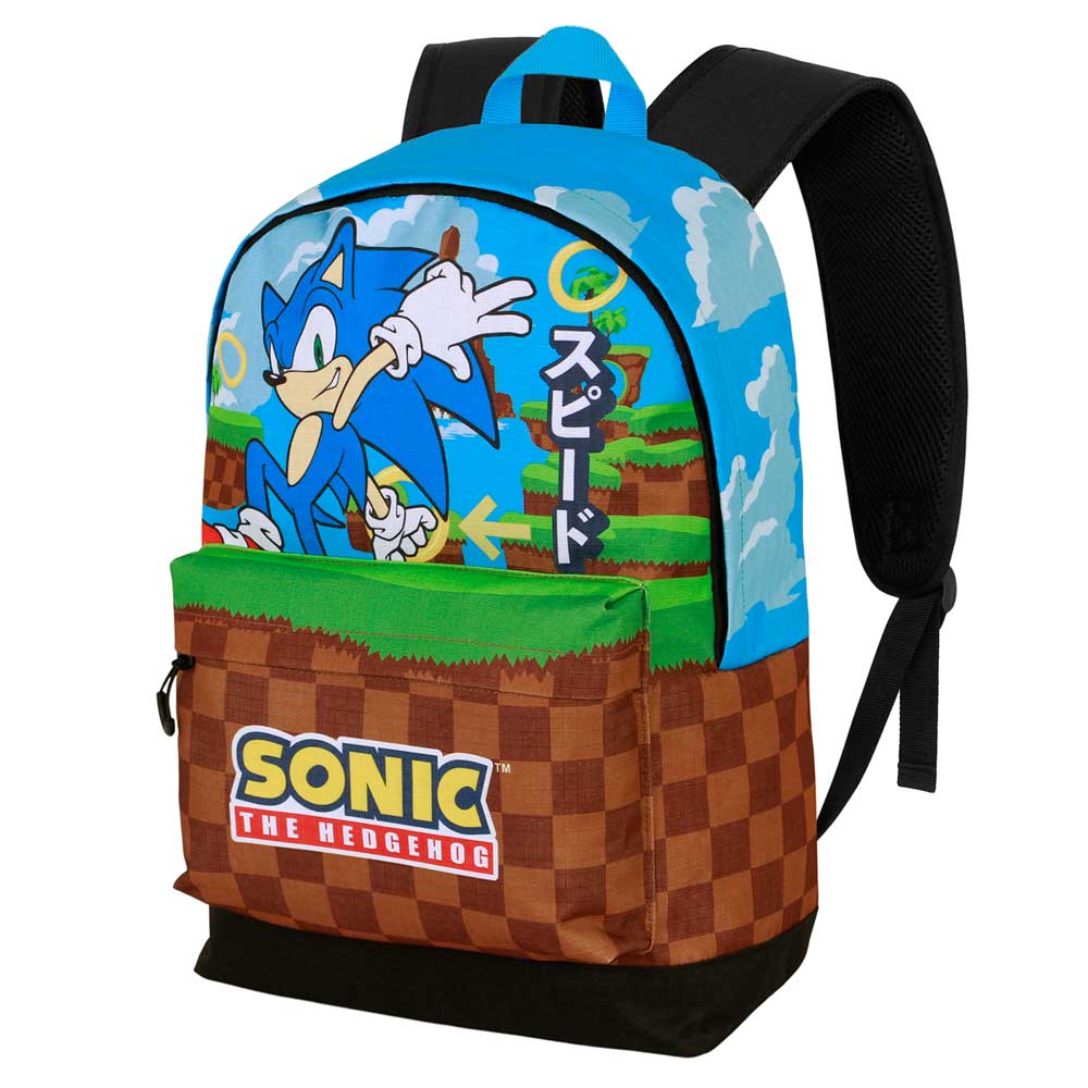 Sonic The Hedgehog - SEGA Greenhill-Mochila HS FAN 2.2, Multicolor