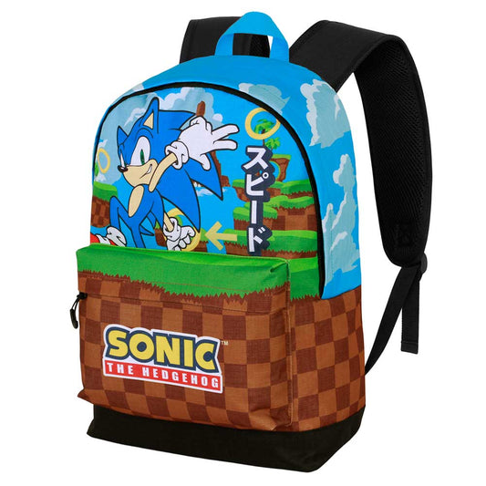 Sonic The Hedgehog - SEGA Greenhill-Mochila HS FAN 2.2, Multicolor