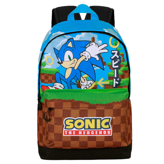 Sonic The Hedgehog - SEGA Greenhill-Mochila HS FAN 2.2, Multicolor