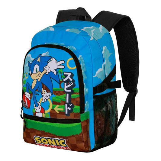 Sonic The Hedgehog - SEGA Greenhill-FAN Fight Backpack 2.2, Multicolour