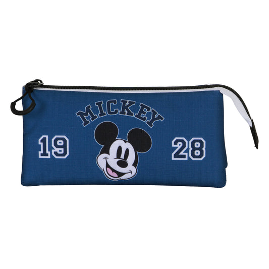Disney Mickey Mouse Class-Estuche Portatodo Triple, Azul