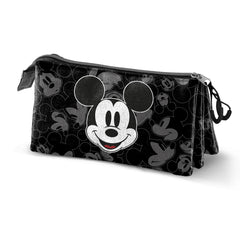 Disney Mickey Mouse Year-Estuche Portatodo Triple, Negro