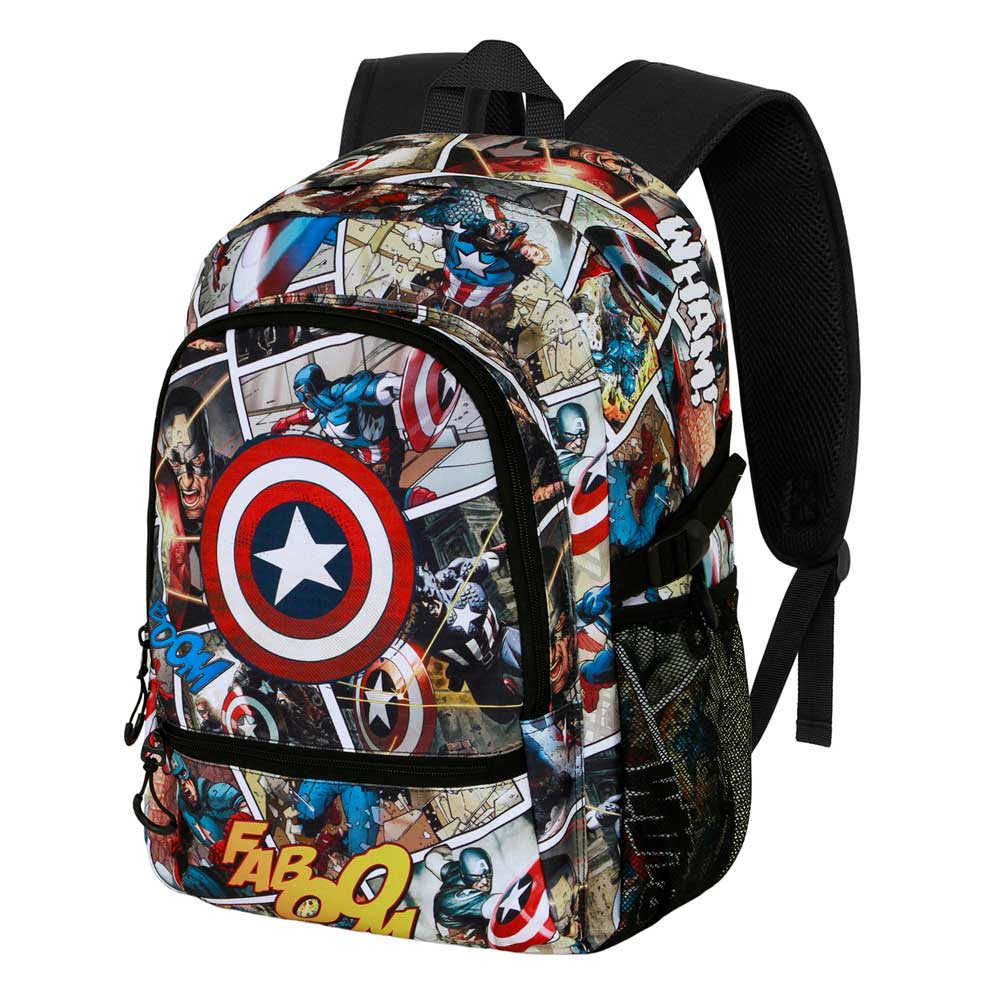 Marvel Captain America Comic-FAN Fight Backpack 2.2, Multicolour
