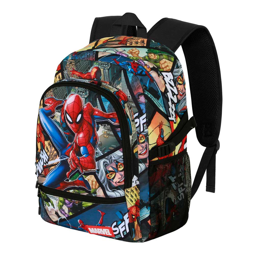 Marvel Spiderman Panels-Sac à dos Fight FAN 2.2, Multicolore