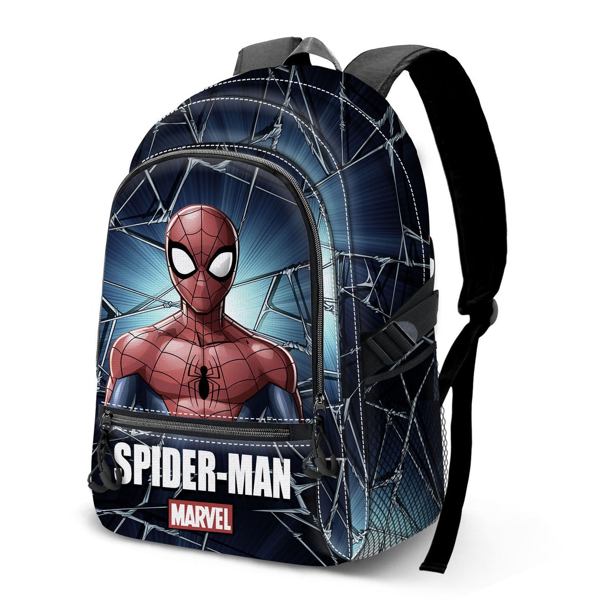 Marvel Spiderman Maximum-Sac à dos Fight FAN 2.2, Bleu