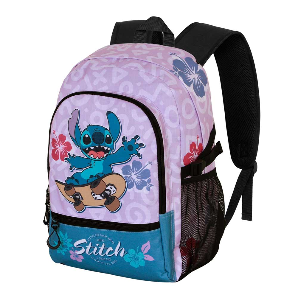 Disney Lilo y Stitch Skate-Mochila Fight FAN 2.2, Lila
