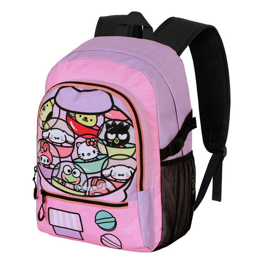 Sanrio Hello Kitty Gashapon-Mochila Fight FAN 2.2, Rosa