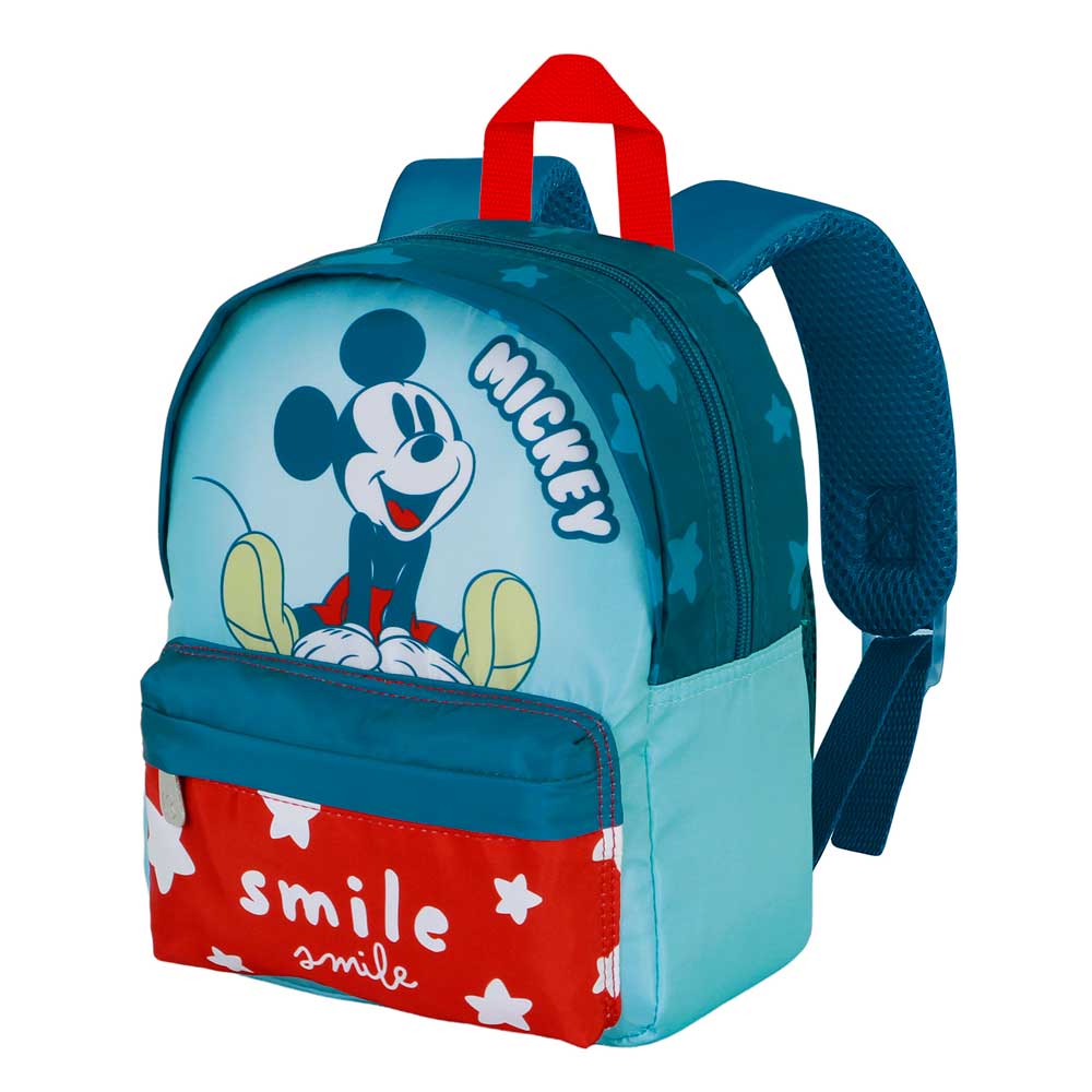 Disney Mickey Mouse Smile-Joy Preschool Backpack, Blue