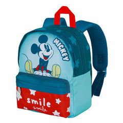 Disney Mickey Mouse Smile-Joy Preschool Backpack, Blue