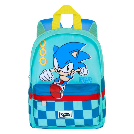 Sonic The Hedgehog - SEGA Sneller-Mochila Preescolar Joy, Blauw