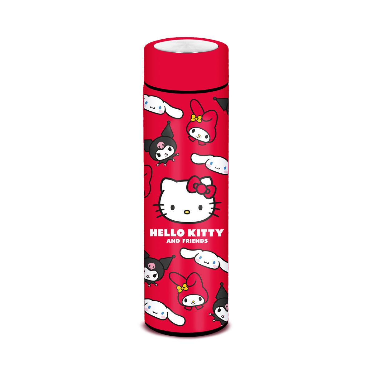 Sanrio Hello Kitty Faces-Block Bottle, Red