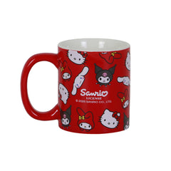 Hello Kitty Faces-Mug, Red