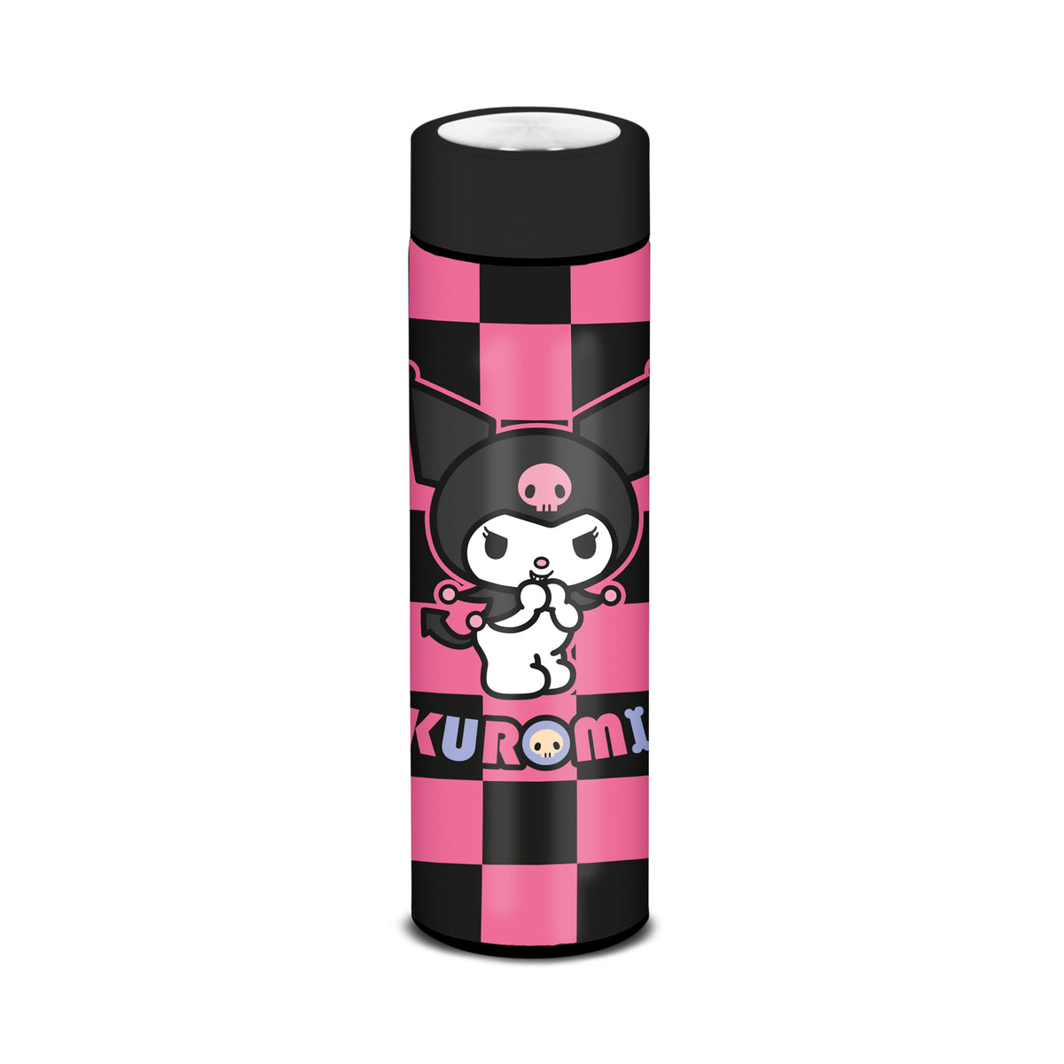 Sanrio Kuromi Chess-Bouteille Block, Noir