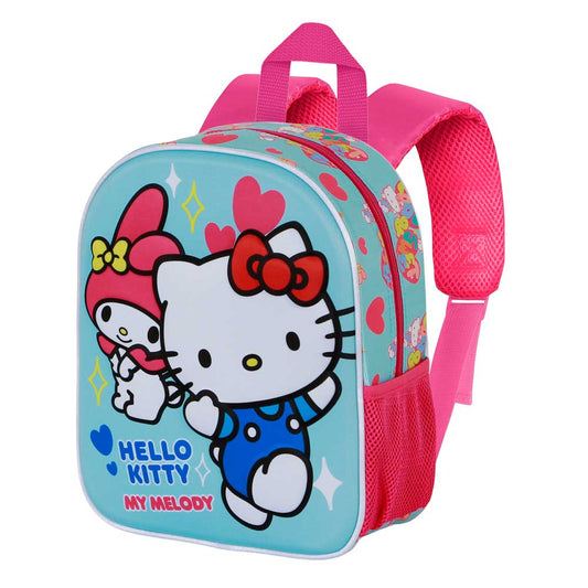 Sanrio Hello Kitty Friendship-Mochila 3D Elite, Azul