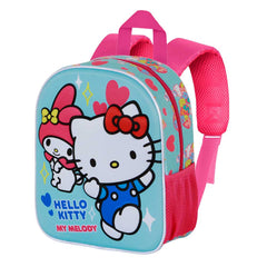 Sanrio Hello Kitty Friendship-Zainetto 3D Elite, Blu
