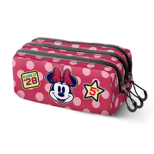 Disney Minnie Mouse Class-Astuccio Trick FAN 2.2, Rosa