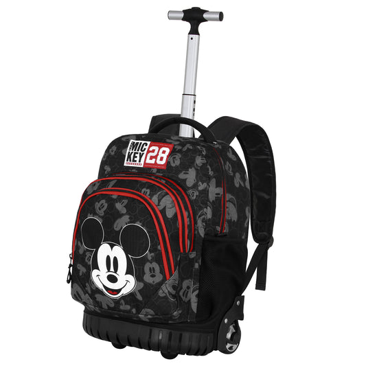 Disney Mickey Mouse Year-Mochila Trolley GTS FAN, Negro