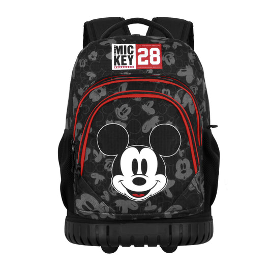 Disney Mickey Mouse Year-Mochila Trolley GTS FAN, Negro