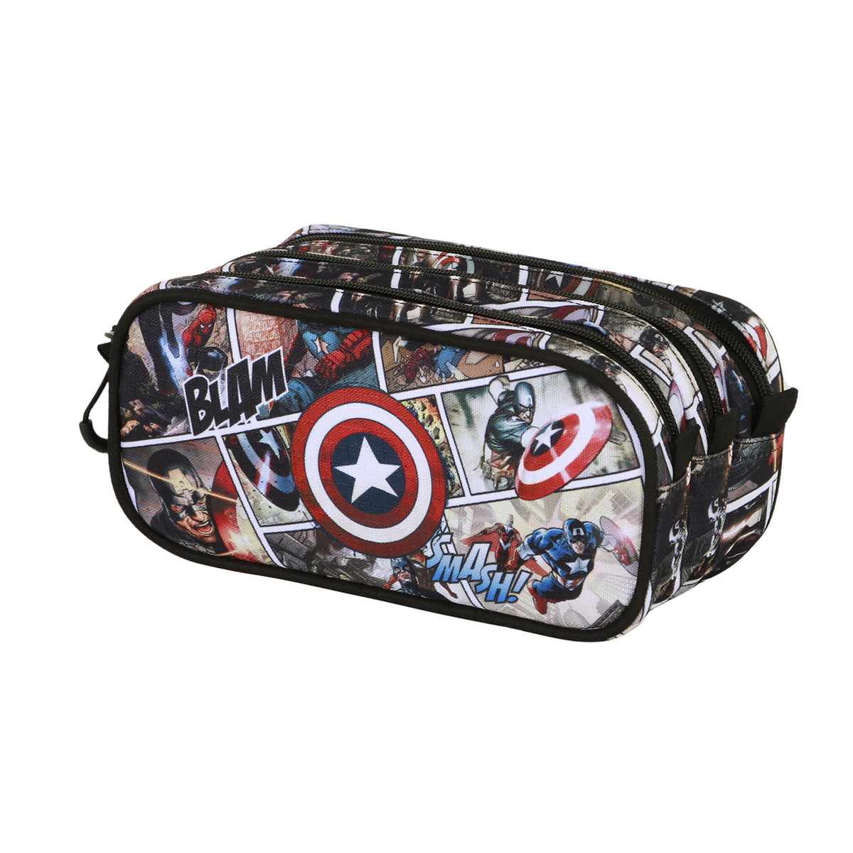 Marvel Captain America Comic-FAN Trick Pencil Case 2.2, Multicolour