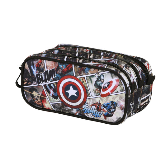 Marvel Capitán América Comic-Estuche Portatodo Trick FAN 2.2, Multicolor