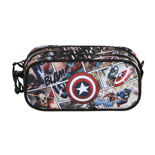 Marvel Capitán América Comic-Estuche Portatodo Trick FAN 2.2, Multicolor