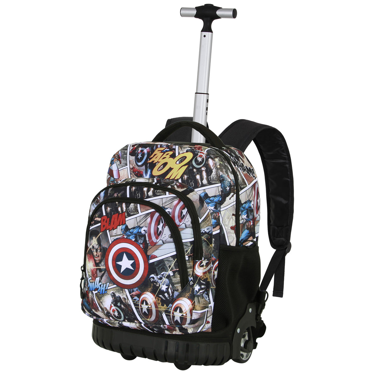Marvel Captain America Comic-FAN GTS Trolley Backpack, Multicolour