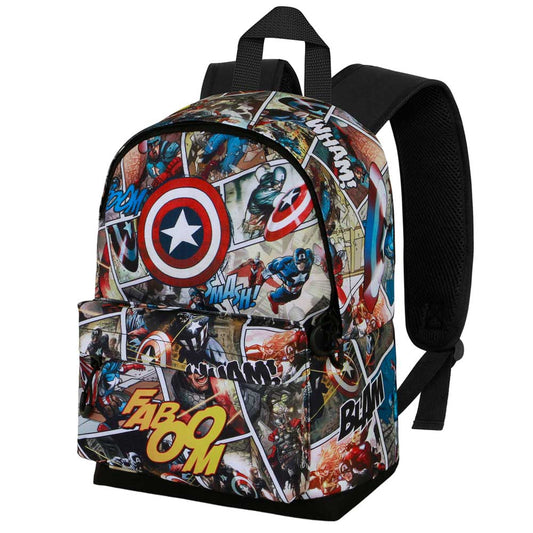 Marvel Captain America Comic-Petit Sac à dos HS FAN, Multicolore