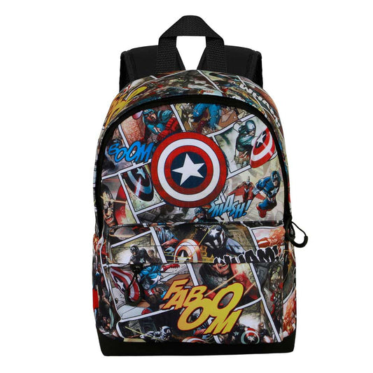 Marvel Captain America Comic-Petit Sac à dos HS FAN, Multicolore