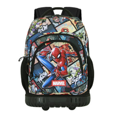 Marvel Spiderman Panels-Zaino Trolley GTS FAN, Multicolore