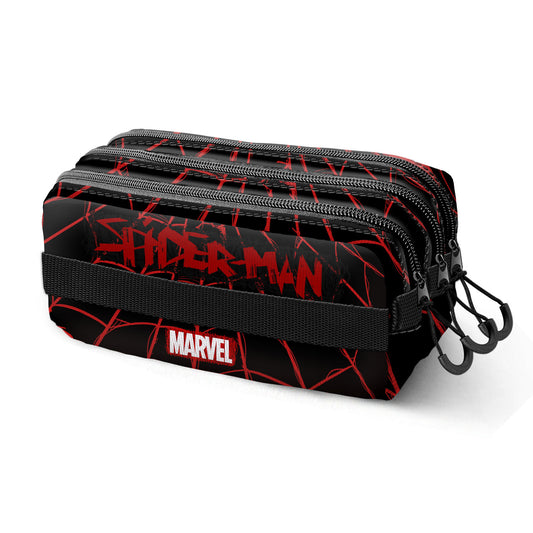 Marvel Spiderman Vision-Estuche Portatodo Trick FAN 2.2, Negro