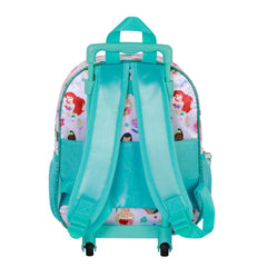 Disney Princesas Rainbows-Mochila 3D con Ruedas Pequeña, Multicolor