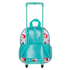 Disney Princesas Rainbows-Mochila 3D con Ruedas Pequeña, Multicolor