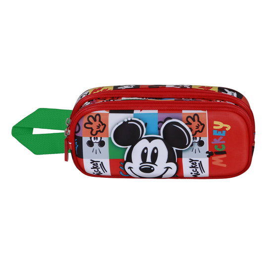 Disney Mickey Mouse Mood-Trousse 3D Double, Multicolore
