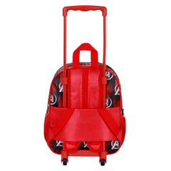 Marvel Los Vengadores Almighty-Mochila 3D con Ruedas Pequeña, Rojo