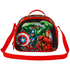 Marvel Avengers Almighty-Borsa Porta Merenda 3D, Rosso