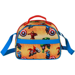 Marvel Avengers Attack-Borsa Porta Merenda 3D, Rosso